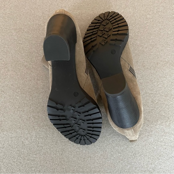 Caslon Taupe Leather Ankle Boots Size 41 - Picture 10 of 14